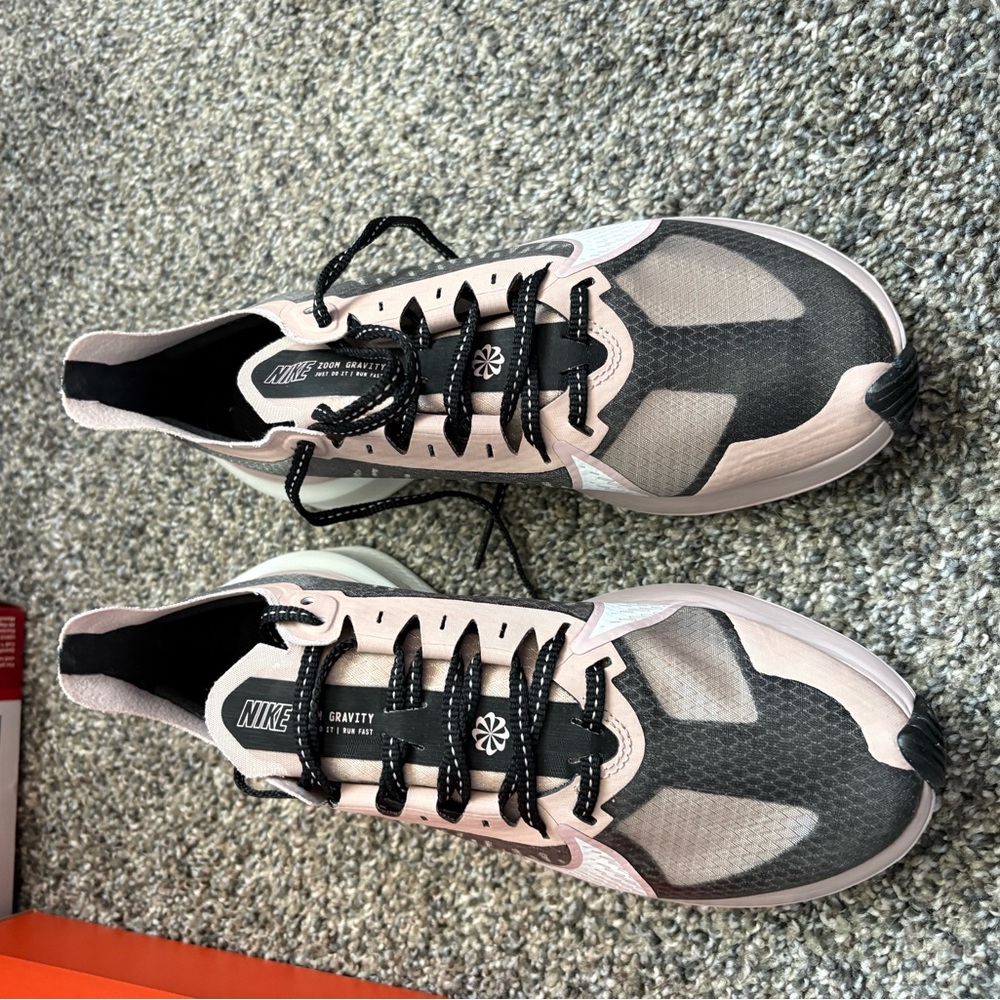 Nike Black and Pink Running Shoes